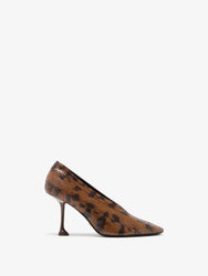 Proenza Schouler Front image of Tee 85 Pieced Pumps in Ochre Multi
