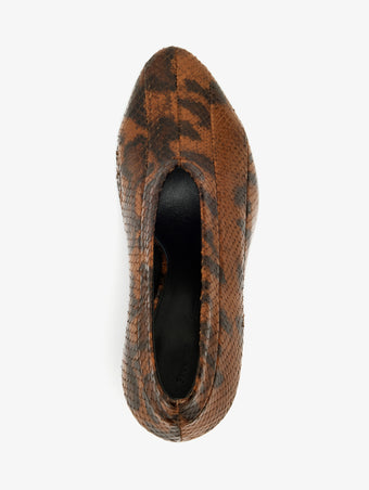 Proenza Schouler Aerial image of Tee 85 Pieced Pumps in Ochre Multi