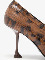 Proenza Schouler detail image of Tee 85 Pieced Pumps in Ochre Multi