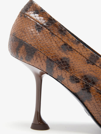 Proenza Schouler detail image of Tee 85 Pieced Pumps in Ochre Multi