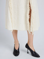 Proenza Schouler Image of model wearing Tee 85 Pieced Pumps in Black