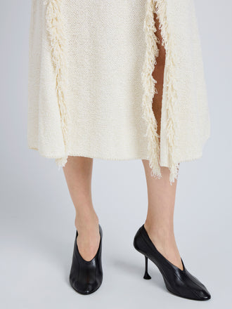 Proenza Schouler Image of model wearing Tee 85 Pieced Pumps in Black