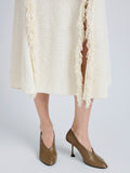 Proenza Schouler Image of model wearing Tee 85 Pieced Pumps in Ash