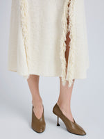 Proenza Schouler Image of model wearing Tee 85 Pieced Pumps in Ash