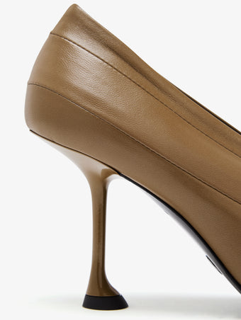 Proenza Schouler Detail image of Tee 85 Pieced Pumps in Ash