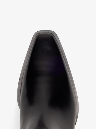 Proenza Schouler Aerial image of Bronco Grommet Knee High Boots in Black