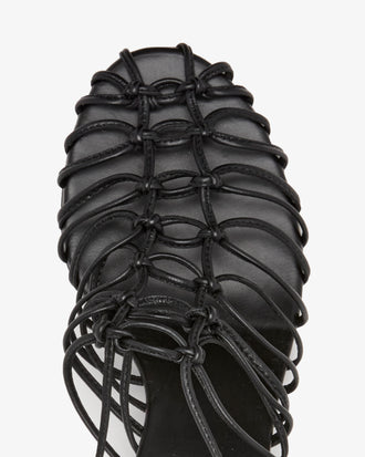 Proenza Schouler Aerial image of Tee Knot Sandals In Nappa in Black