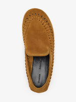 Proenza Schouler Aerial image of Whip Loafers In Calfsuede in Desert