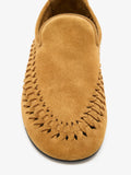 Proenza Schouler Detail image of Whip Loafers In Calfsuede in Desert