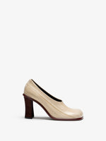 Proenza Schouler Front image of Esme 90MM Pump in Eel in Ivory