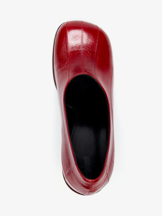 Proenza Schouler Aerial image of Esme 90MM Pump in Eel in Merlot