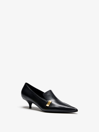 Proenza Schouler 3/4 Front image of Slash Loafer in Black