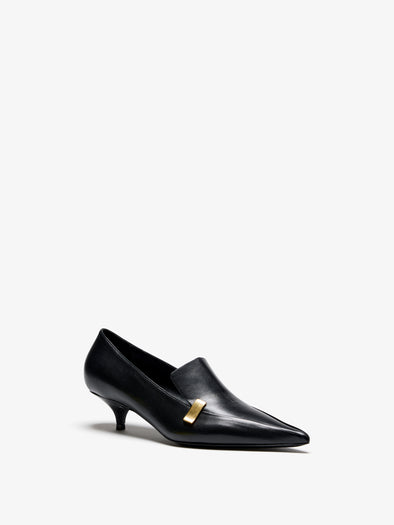 Proenza Schouler 3/4 Front image of Slash Loafer in Black