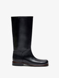 Proenza Schouler Front image of Esme Boot in Shiny Calf in Black