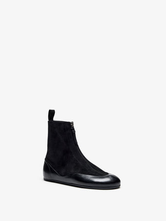 Proenza Schouler 3/4 Front image of Arcadia Zip High Top in Black