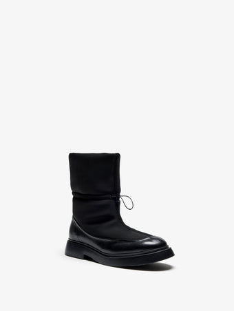 Proenza Schouler 3/4 Front image of Bank Nylon Boot in Black