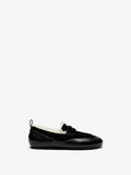 Proenza Schouler Front image of Arcadia Shearling Loafer in Black