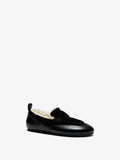 Proenza Schouler 3/4 Front image of Arcadia Shearling Loafer in Black