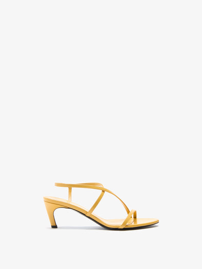 Proenza Schouler Front image of Uma Slide Sandals in Dijon