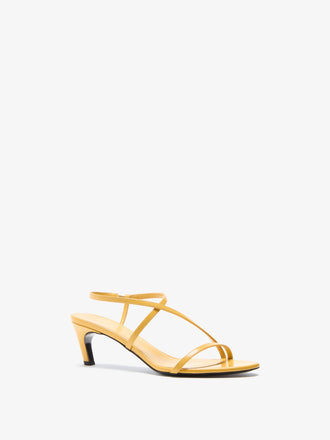 Proenza Schouler 3/4 Front image of Uma Slide Sandals in Dijon