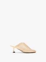 Proenza Schouler Front image of Tee Perforated Mules In Nappa in Resin