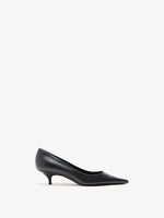 Proenza Schouler Front image of Slash Pumps In Paper Calf in Black