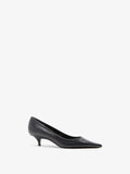 Proenza Schouler 3/4 Front image of Slash Pumps In Paper Calf in Black