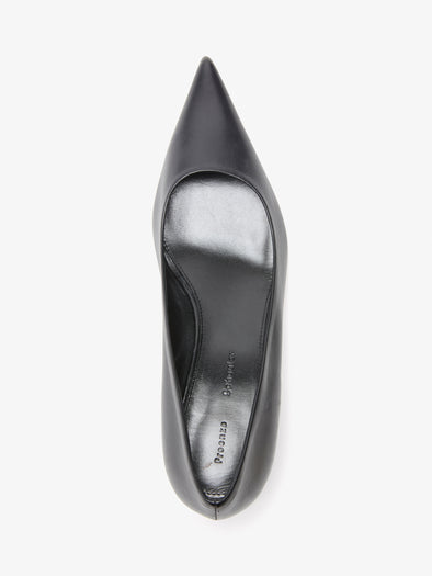 Proenza Schouler Aerial image of Slash Pumps In Paper Calf in Black