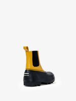 Proenza Schouler back 3/4 image of SOREL x Proenza Schouler CARIBOU Chelsea WP in GOLDEN OCHRE/BLACK