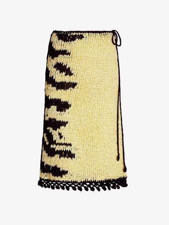 Proenza Schouler Still life Image of the SURI SKIRT IN TAPE YARN KNIT in Quartz