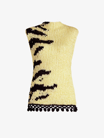 Proenza Schouler Still Life Image of SURI TOP IN TAPE YARN KNIT in Quartz 