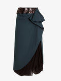Proenza Schouler Still Life Image of SYLVANNA SKIRT IN CLASSIC COTTON POPLIN in Petrol