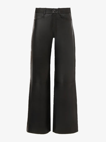 Still life image of Sadie Pant in Lightweight Leather in black