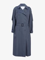 Proenza Schouler Still Life image of Sakia Coat in Wool Melange in Denim