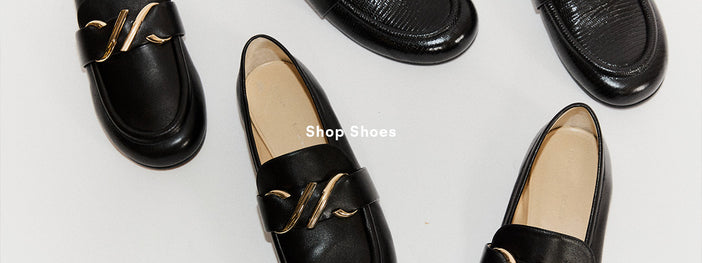 Aerial image of Monogram Loafers in black, 'Shop Shoes' overlaid