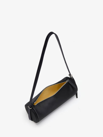Proenza Schouler interior image of Silo Bag in Satin in black