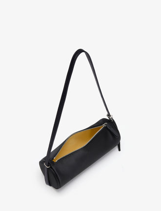 Proenza Schouler interior image of Silo Bag in Satin in black