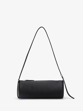 Proenza Schouler front image of Silo Bag in Satin in black