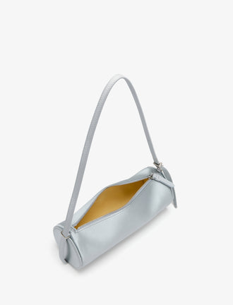 Proenza Schouler interior image of Silo Bag in Satin in smoke