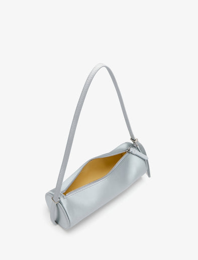 Proenza Schouler interior image of Silo Bag in Satin in smoke
