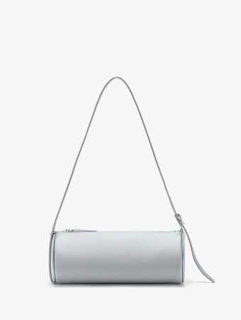 Proenza Schouler front image of Silo Bag in Satin in smoke