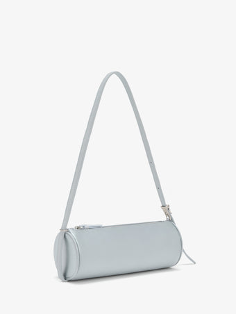 Proenza Schouler side image of Silo Bag in Satin in smoke