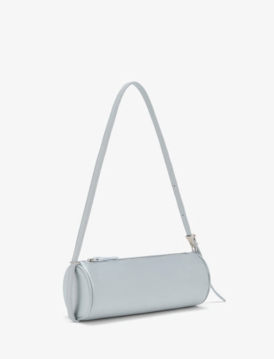 Proenza Schouler side image of Silo Bag in Satin in smoke