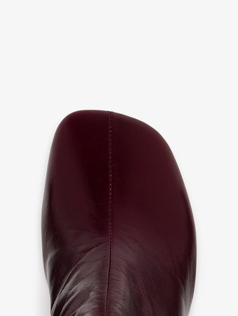 Proenza Schouler Aerial image of Slant Boots in Slick Calf in Currant