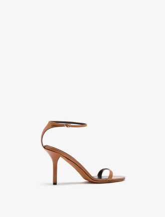 Proenza Schouler 3/4 Back image of Slash High Sandal in Camel