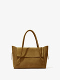 Proenza Schouler Front image of Small Tate Bag in Nubuck Calf in Tobacco