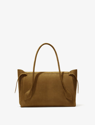 Proenza Schouler Back image of Small Tate Bag in Nubuck Calf in Tobacco