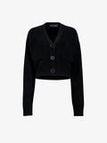 Proenza Schouler Still life image of Sofia Cardigan in Eco Cashmere in black