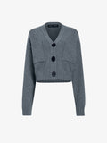 Still life image of Eco Cashmere Cardigan in GREY MELANGE