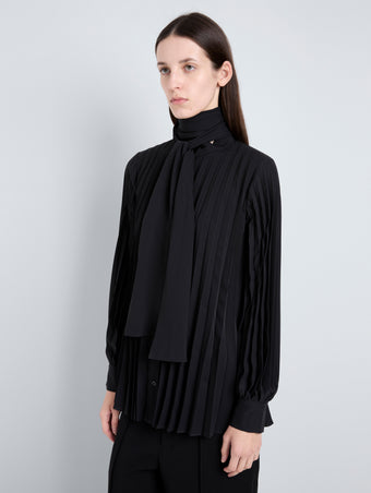 Proenza Schouler detail image of Soomin Top in Technical Crepe in black